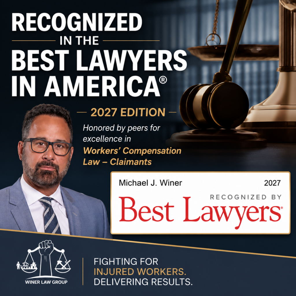 Michael Winer recognized in the 2027 edition of The Best Lawyers in America for Workers’ Compensation Law - Claimants.